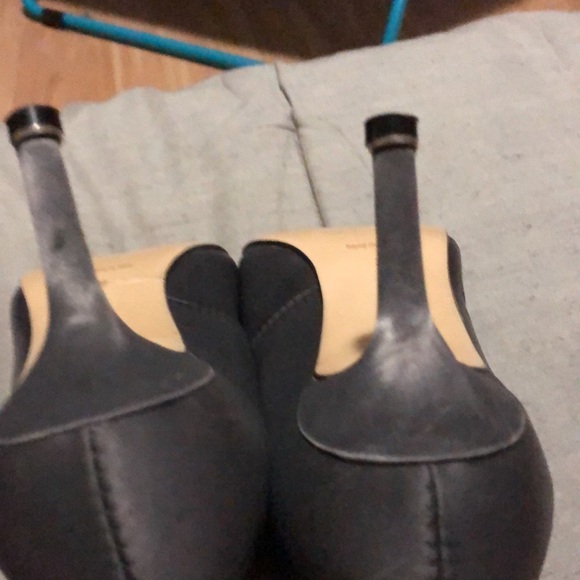 Authentic MANOLO BLAHNIK -Italy Rhinestone Gray Heeled Shoes S38 - Picture 14 of 17